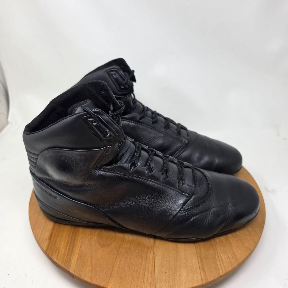 Alpinestars Shoes Mens 12 Centre Riding Black Leather High Top Driving Racing